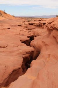 Upper en Lower Antelope Canyon: ingang Lower